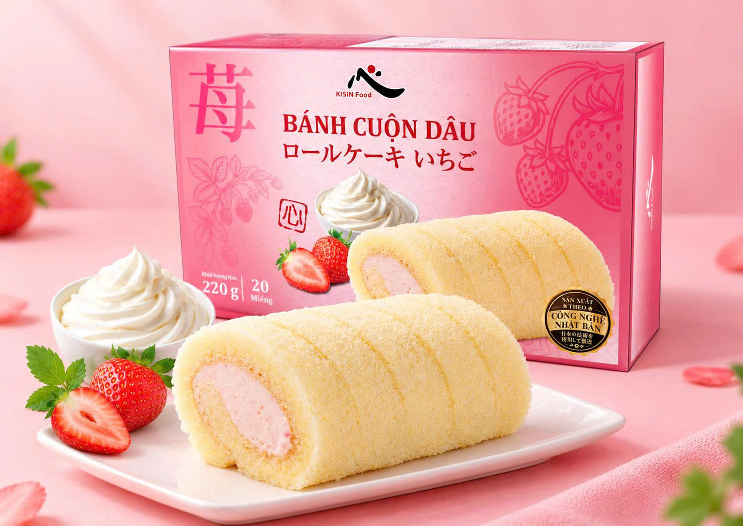 Bánh Cuộn Dâu