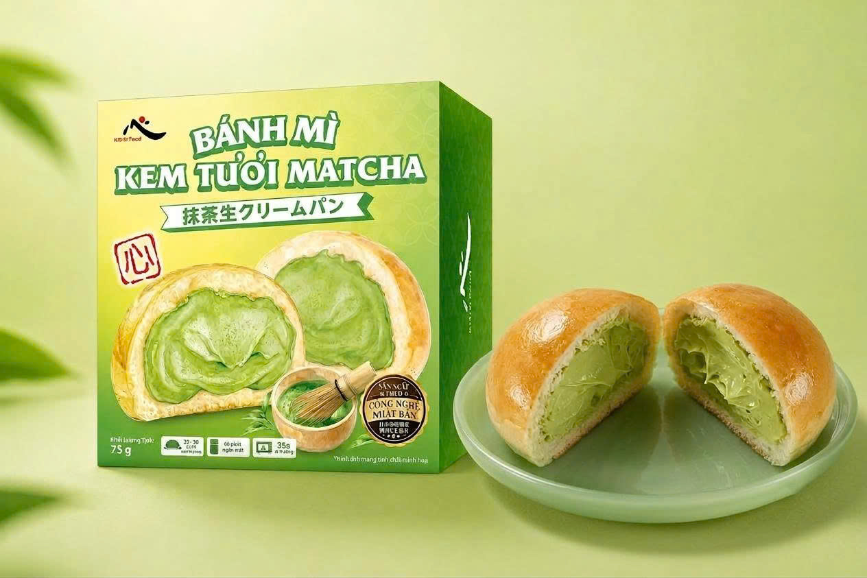 Bánh Mì Kem Tươi Matcha